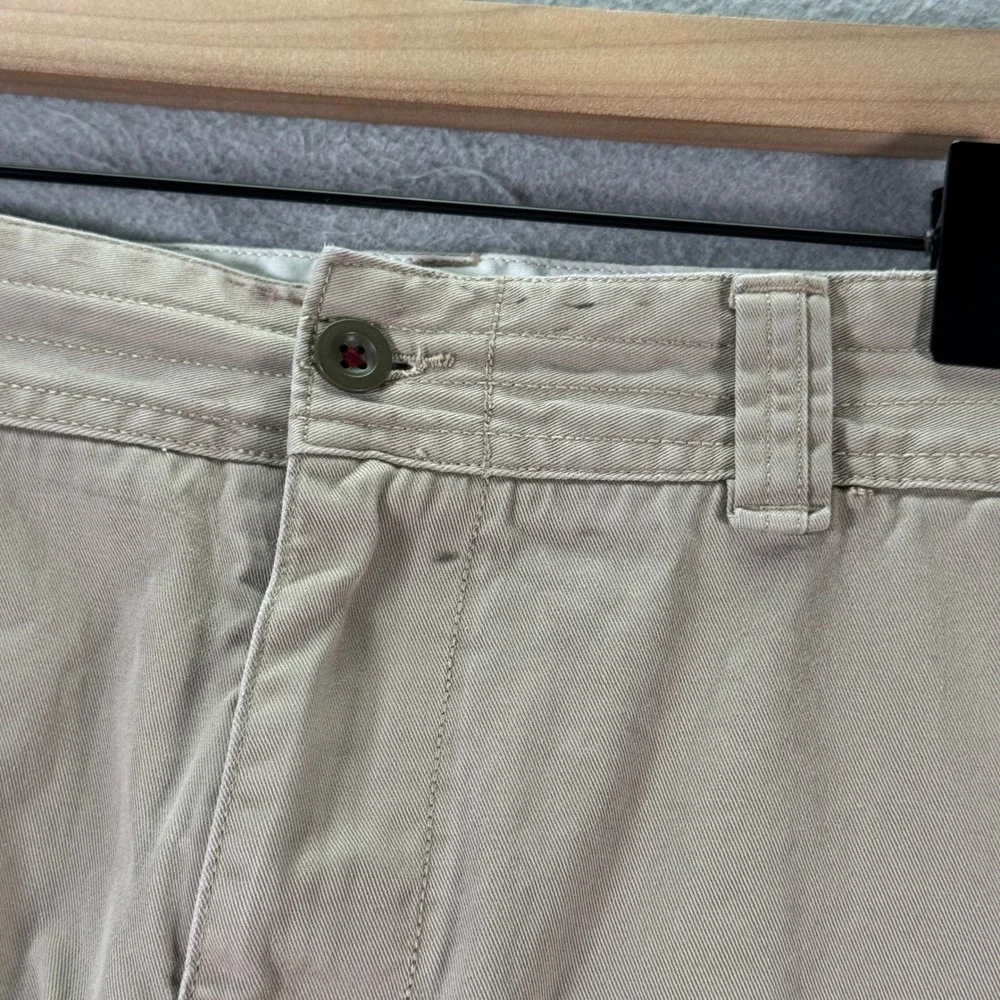 Polo Ralph‎ Lauren Mens Khaki Tan Cotton Twill Cargo Shorts Size 44B Utility